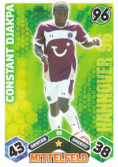 Constant Djakpa Hannover 96 2010/11 Topps MA Bundesliga #99